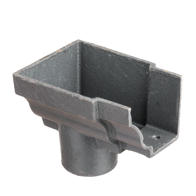 5"x4" Moulded Ogee Gutter Dropend Outlet 3" Int