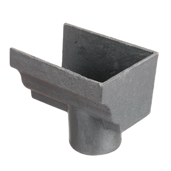 5"x4" Moulded Ogee Gutter Dropend Outlet 3" Ext