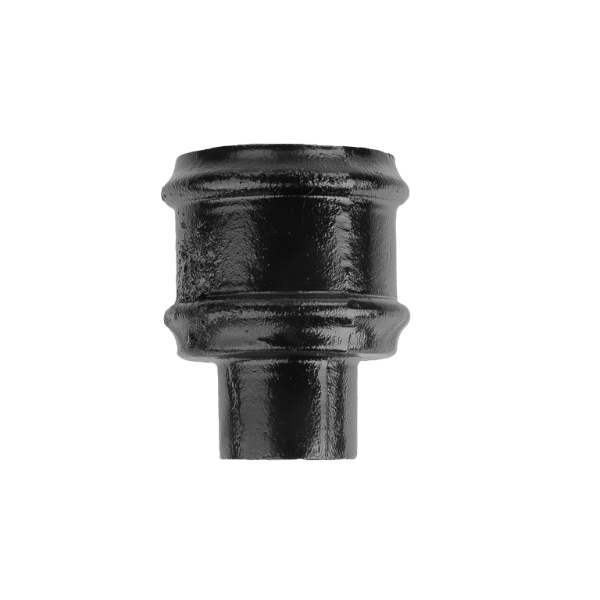 2.5" Round Rainwater Loose Socket Without Ears - Black