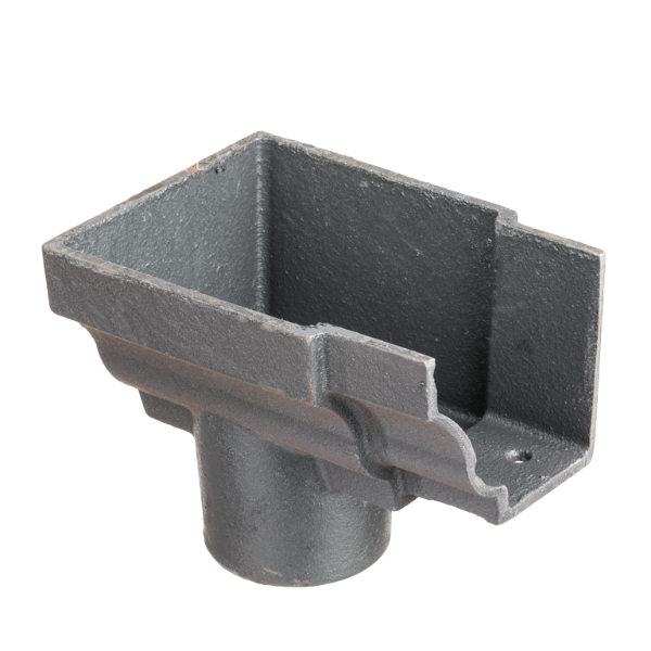 6"x4" Moulded Ogee Gutter Dropend Outlet 3" Int