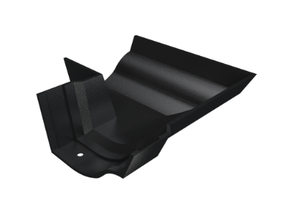 4.5" Vict Ogee Gutter Ext 90° Angle - Black