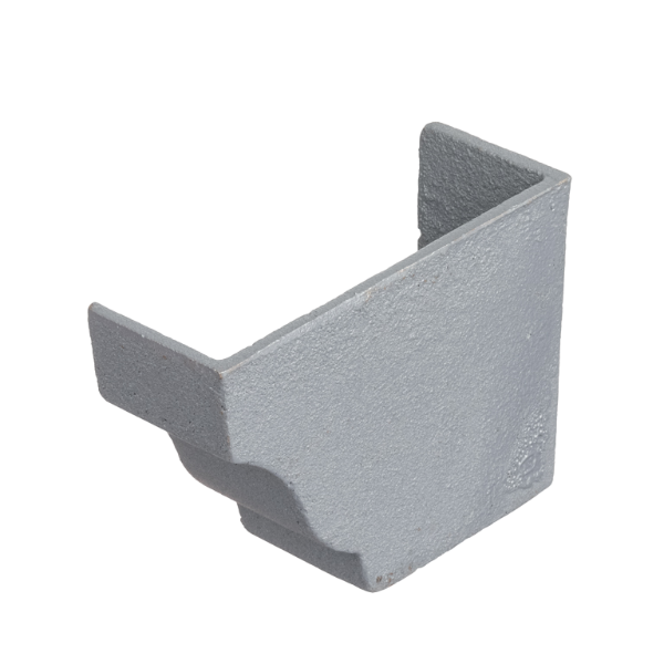 6"x4" Moulded Ogee Gutter Ext Stopend - R/H