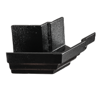 5"x4" Moulded Ogee Gutter Ext 135° Angle - Black