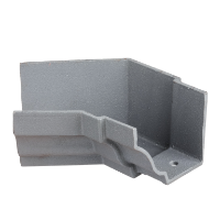 5"x4" Moulded Ogee Gutter Int 135° Angle